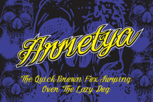 Armetya Typeface: Bold Script for Masculine Branding