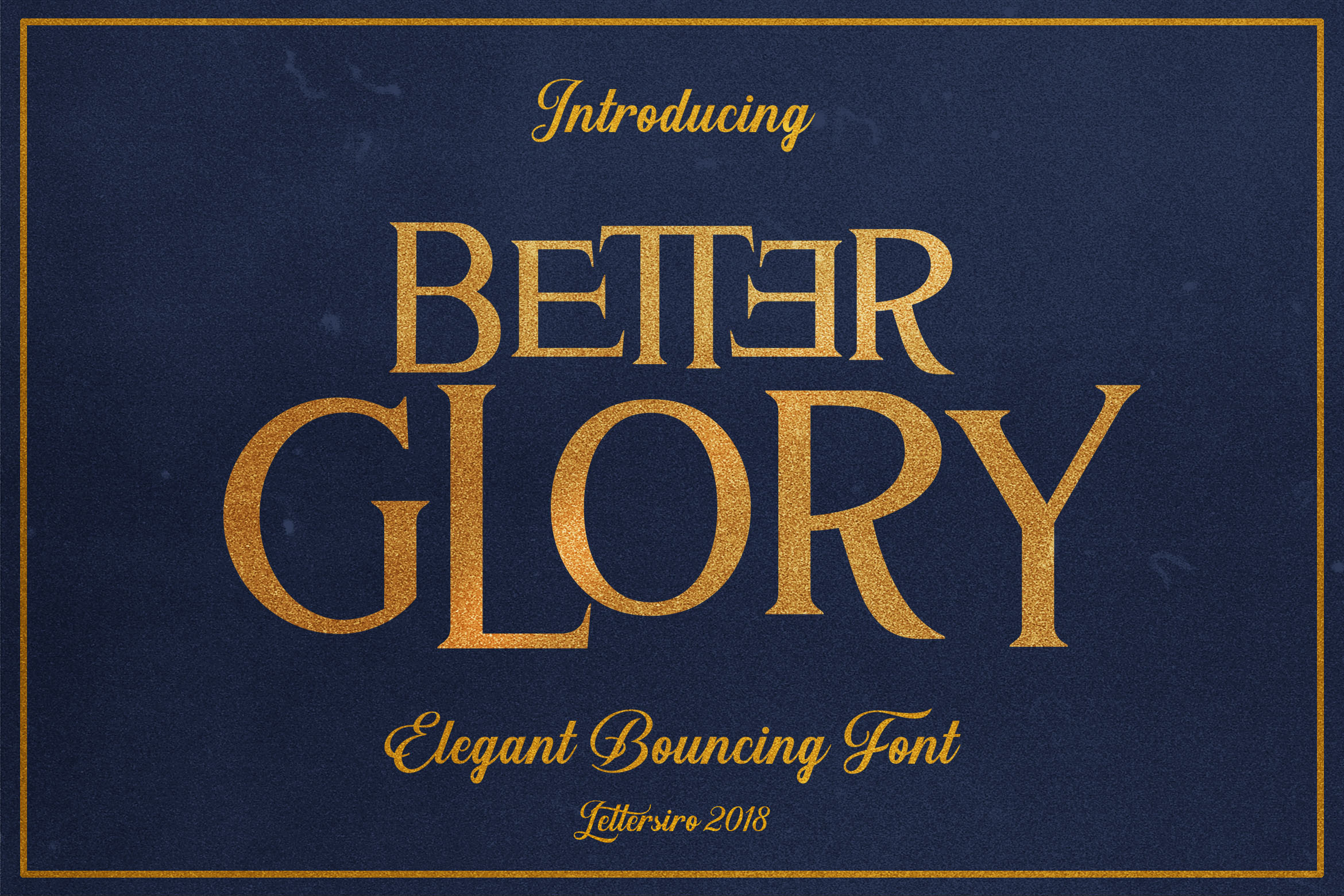 Better Glory: A Vintage Serif Font for Editorial Titles