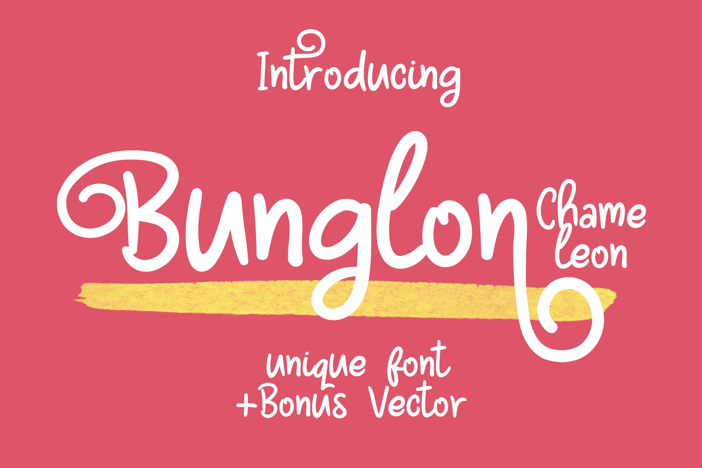 Bunglon Chameleon: A Playful Display Font for Fun Branding