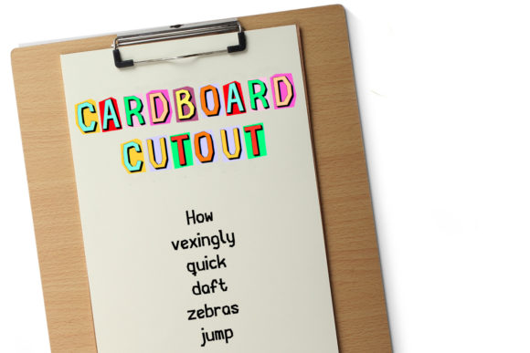Cardboard Cutout: A Bold Display Font for Modern Branding