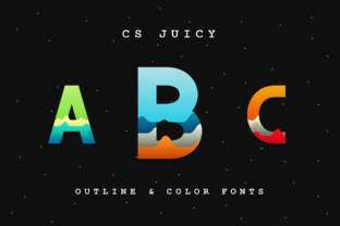 CS Juicy Outline: A Modern SVG Font for Crafters