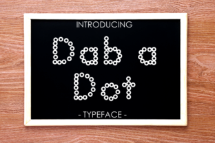 Dab a Dot: A Playful Display Font for Friendly Branding
