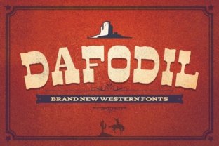 Dafodil: A Bold Western Display Font for Branding