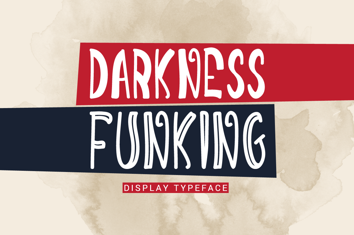 Darkness Funking: A Fun Handwritten Typeface for Makers