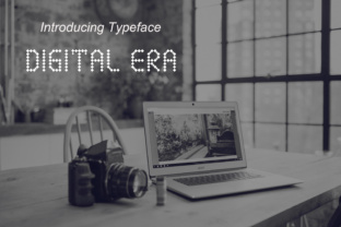 Digital Era: A Futuristic Display Font for Modern Makers