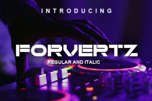 Forvertz: A Bold Stencil Font for Modern Editorial Design