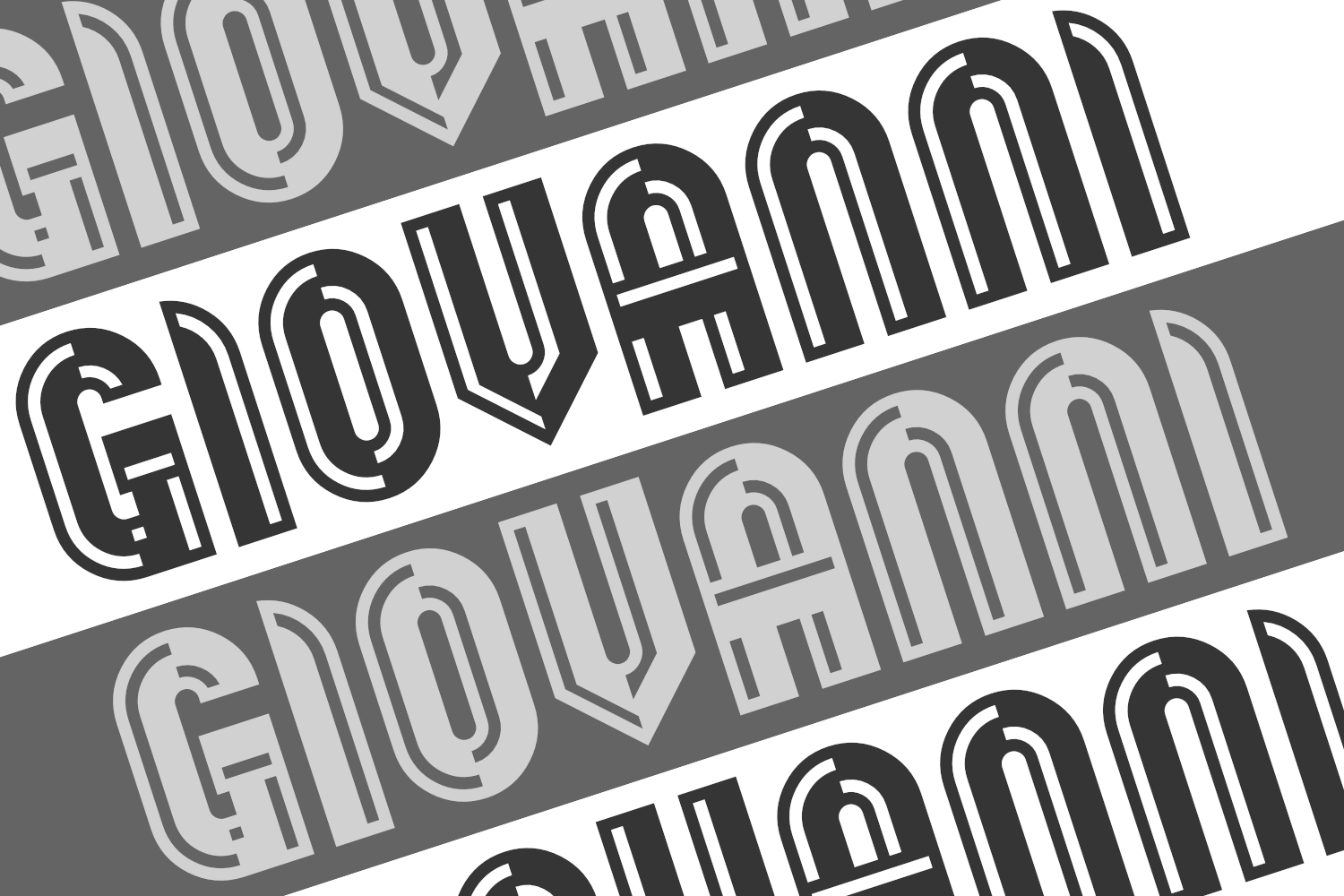 Giovanni: A Retro Display Font for Makers