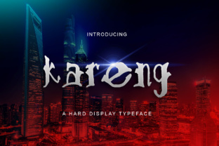 Kareng: A Bold Display Font for Modern Branding