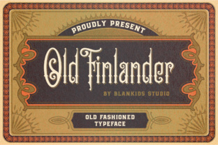 Old Finlander: A Victorian Display Font for Bold Campaigns