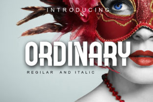 Ordinary: A Fancy Display Font for Editorial Design