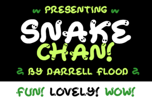Snake Chan: A Playful Display Font for Makers