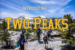 Two Peaks: A Playful Display Font for Modern Web Design