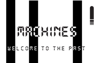 Using Machines Display Font for Tech Branding