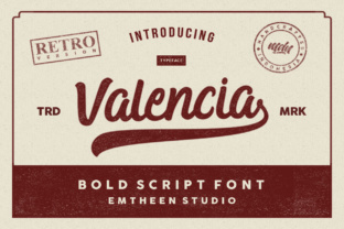 Valencia Typeface: Bold Script for Editorial Design
